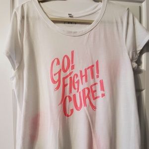 Under Armour breast cancer awareness tee